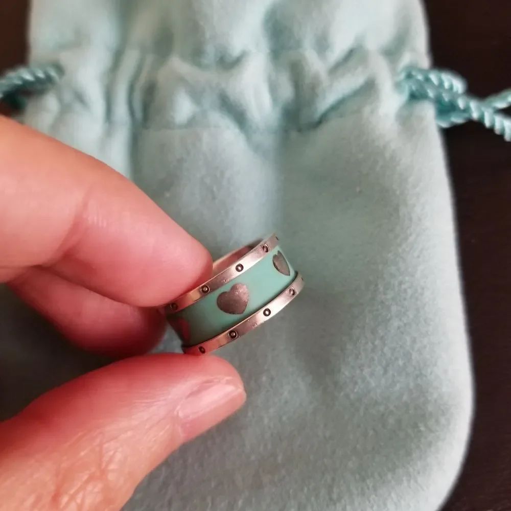 Tiffany & Co. Enamel Heart Ring
